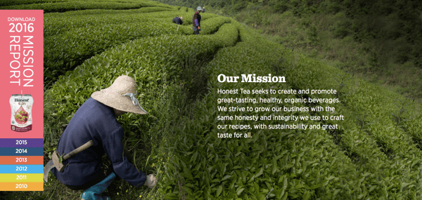 honest tea mission Honest Tea vision and mission statement